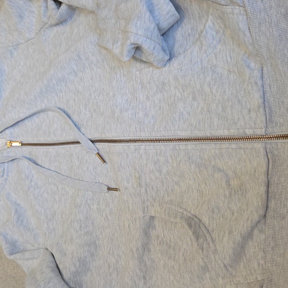 H&M Light Gray and Soft Pink Hooded Zipup Sweaters - Picture 9 of 11